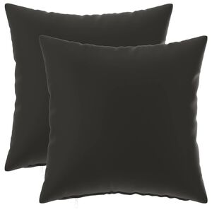 vidaXL Spilvenu pārvalks 2 pcs HEERLEN Melns 30 x 30 cm Poliesters
