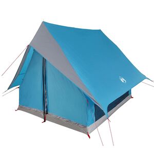 vidaXL Ģimenes telts 220 x 220 x 184 cm Poliesters un stikla &scaron;ķiedra