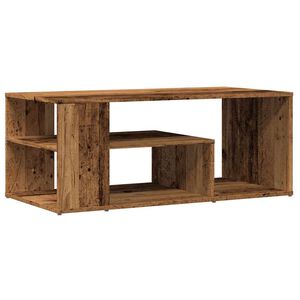 vidaXL kafijas galdiņ&scaron; Old Wood 100x50x40 cm Engineered Wood
