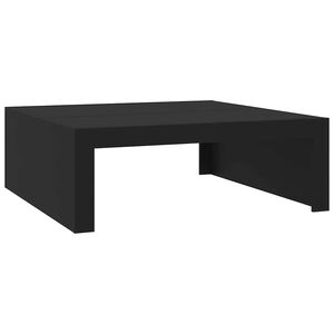 vidaXL kafijas galdiņ&scaron;, 100x100x35 cm, melns, inženierijas koks