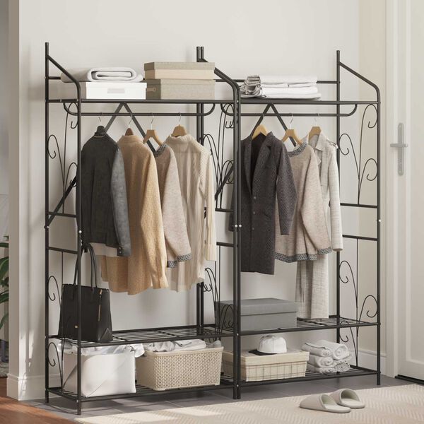 vidaXL Atvērts skapis Vienkrāsains 2 pcs 78 x 36 x 158 cm