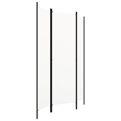 vidaXL 3-paneļu istabas aizslietnis, balts, 150x180 cm
