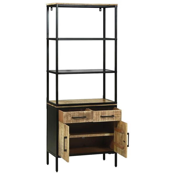 vidaXL Augstais skapītis Brūna 70 x 35 x 180 cm Cieta mango koksne