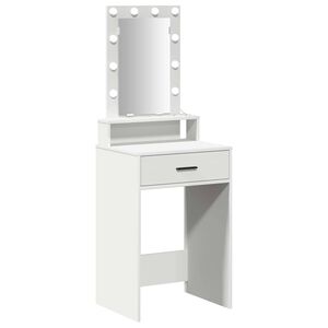 vidaXL Dressing galds Balts 50 x 41 x 140 cm Inženierijas koks
