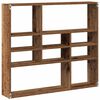 vidaXL Sienas plaukts Old Wood 90x16x78 cm Engineered Wood