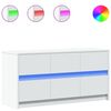 vidaXL TV skapītis ar LED, balts, 100x34x50 cm, inženierijas koks