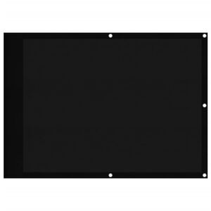 vidaXL balkona aizslietnis, melns, 75x700 cm, 100% poliestera oksforda