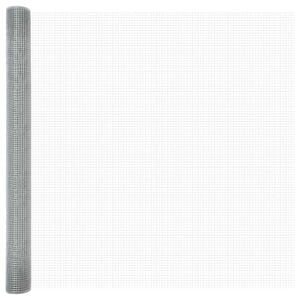 vidaXL Metinātās stieples žogs 2500 x 160 cm Sudraba