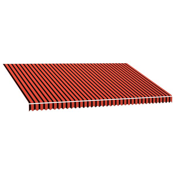 vidaXL markīzes jumts, oranžs ar brūnu, 5x3 m