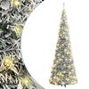 vidaXL mākslīgā Ziemassvētku egle ar sniegu, 200 LED, 210 cm