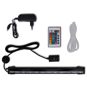 Iegremdējama akvārija LED burbuļlampa, RGB, 32 cm