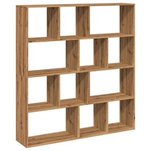 vidaXL grāmatu plaukts, koka krāsā, 132x29x141,5 cm, inženierijas koks