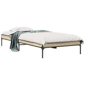vidaXL Gultas rāmis Sonomas ozols 80 x 200 cm Inženierijas koks