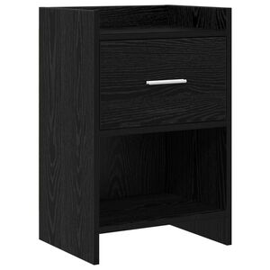 vidaXL Nakts skapī&scaron;i Melns ozols 40 x 30 x 60 cm Inženierijas koks