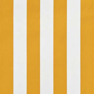 vidaXL markīze, 300x150 cm, sarullējama, dzeltena ar baltu