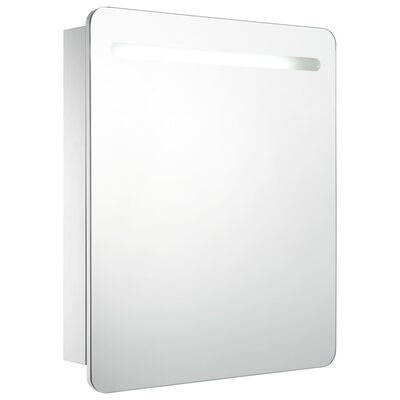 vidaXL vannasistabas skapītis ar spoguli un LED, 68x9x80 cm