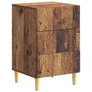 vidaXL Naktsgaldiņ&scaron; Vecs koks 43 x 39,5 x 66,5 cm Inženierijas koks
