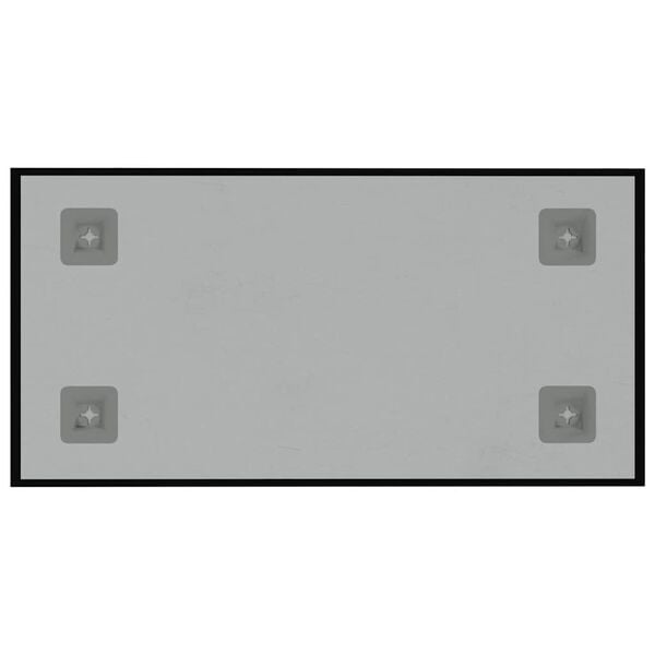 vidaXL magnētiskā tāfele, stiprināma pie sienas, melna, 40x20 cm