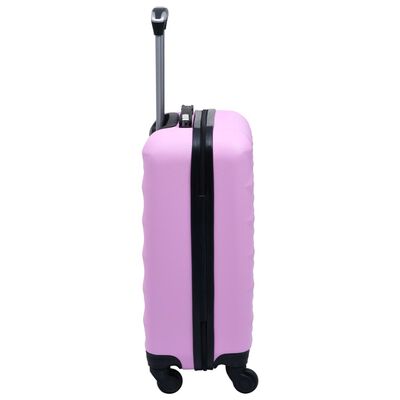 vidaXL cietais koferis, ABS, rozā