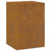 vidaXL Augu statīvs 2 pcs Rūsa 24 x 24 x 35 cm Novecināts tērauds