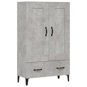 vidaXL augstais skapītis, betonpelēks, 70x31x115 cm, inženierijas koks