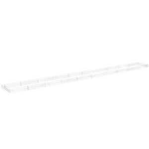 vidaXL gabions, augstā puķu kaste, cinkots tērauds, 1000x100x20 cm