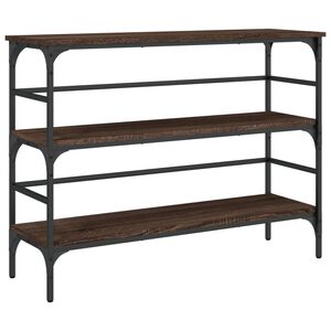 vidaXL konsoles galdiņ&scaron;, brūns, 100x32x75 cm, inženierijas koks