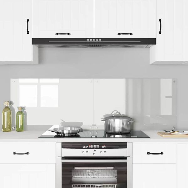 vidaXL Virtuves aizsargpanelis 2 pcs Caurspīdīgs 80 x 50 cm