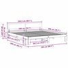 vidaXL Gultas rāmis Balts 200 x 200 cm Ciets priedes koks
