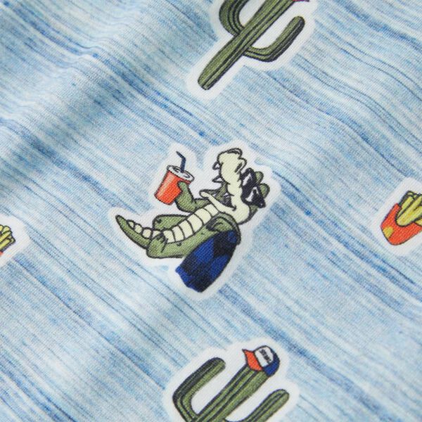 Bērnu T-krekls, dažādu toņu zils, 128