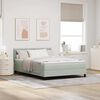 vidaXL Box Spring gulta ar matraču Gai&scaron;i pelēks 140 x 200 cm audums