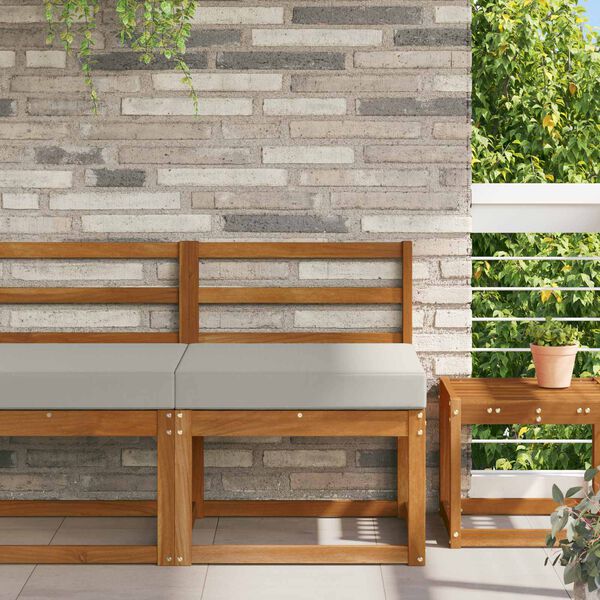 vidaXL Āra dīvāna spilvens Pelēks 60 x 60 x 8 cm Poliesters