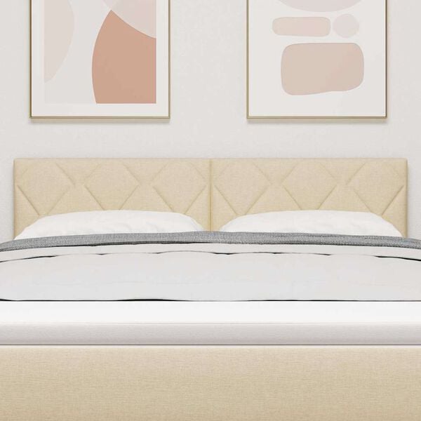 vidaXL Galvgalis Krēmkrāsa 160 cm audums