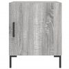 vidaXL naktsskapī&scaron;i, 2 gab., pelēcīgi, 40x40x50 cm, inženierijas koks