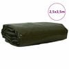 vidaXL Tarps 650g / m&sup2; Olīvu zaļ&scaron; 2,5 x 3,5 m Audekls ar PVC pārklājumu