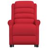 vidaXL masāžas krēsls, paceļams, sarkana mākslīgā āda