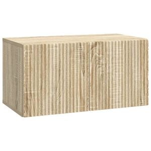 vidaXL Sienā piestiprināms TV skapis 59,5 x 31 x 30 cm Sonomas ozols