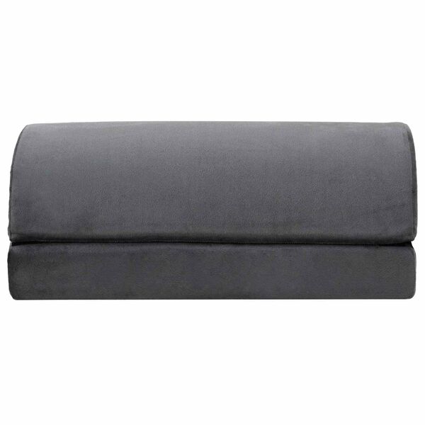 vidaXL Kājas atbalsta spilvens Vienkrāsains Pelēka