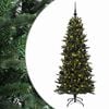 vidaXL Mākslīgā Ziemassvētku egle ar bumbiņu 180 cm 300 LED