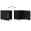 vidaXL naktsgaldiņ&scaron;, melns, 40x40x50 cm, inženierijas koks