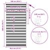 vidaXL žalūzijas zebra 100x200 cm auduma platums 95,9 cm poliesters