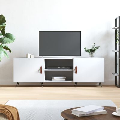 vidaXL TV skapītis, balts, 150x30x50 cm, inženierijas koks