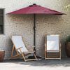 vidaXL Dārza parasols Bordo sarkans 294 x 150 x 223 cm