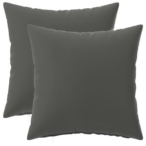 vidaXL Spilvenu pārvalks 2 pcs HEERLEN Antracīta 30 x 30 cm Poliesters