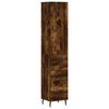 vidaXL augstais skapītis, ozolkoka, 34,5x34x180 cm, inženierijas koks