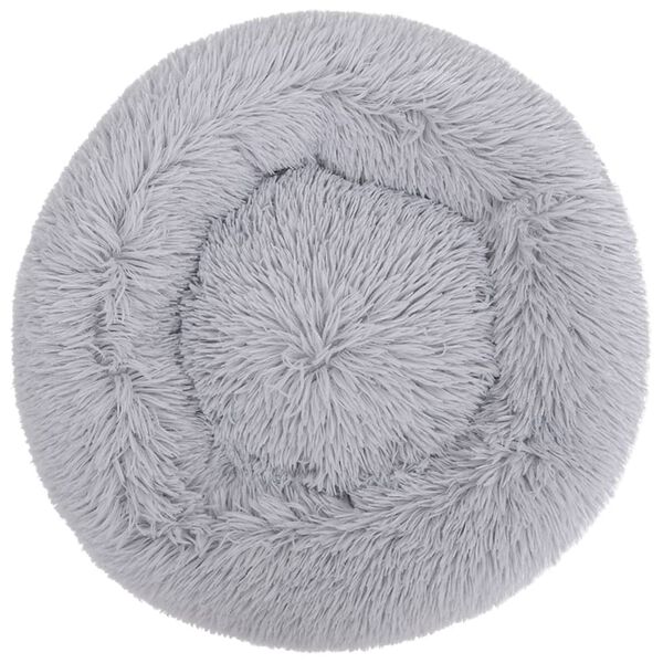 vidaXL suņu un kaķu matracis, mazgājams, 50x50x12 cm, plī&scaron;s, pelēks