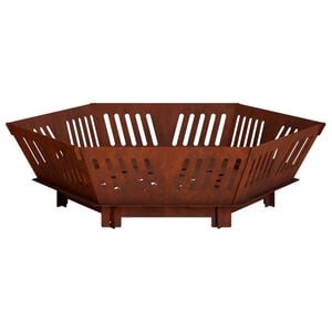 vidaXL Uguns bedre Rūsa 60 x 60 x 18 cm Novecināts tērauds