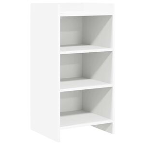 vidaXL Puse Balts 40 x 36 x 80 cm Inženierijas koks