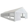 vidaXL Balles telts Balts 1600 x 600 x 370 cm Polietilēns un metāls