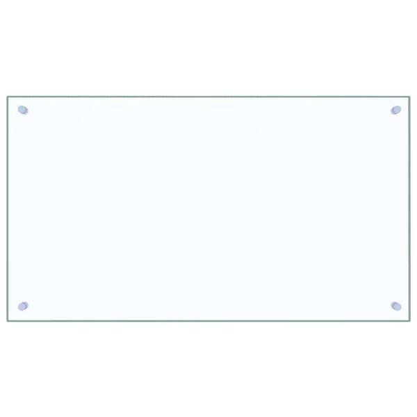 vidaXL Virtuves aizsargpanelis 2 pcs Caurspīdīgs 90 x 50 cm